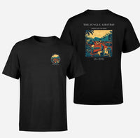 Thumbnail for VINTAGE G4524 - The Jungle Airstrip - Double-Side T-Shirt design on black double side t shirt