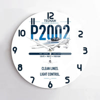 Thumbnail for Tecnam P2002 Sierra MkII design on white no frame wall clock