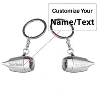 Thumbnail for Customisable How Planes Fly Jet Engine Key Chain - view 3