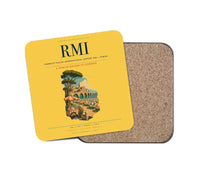 Thumbnail for Federico Fellini International Airport (RMI) design on yellow 1 piece coaster