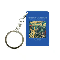 Thumbnail for VINTAGE G4194 - The Fire Watch Flight - Designed Key Chain design on blue