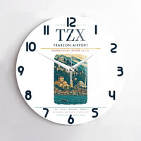 Thumbnail for Trabzon Airport (TZX) design on white no frame wall clock