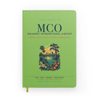 Thumbnail for Orlando International Airport (MCO) design on light green notebook