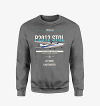 Thumbnail for Tecnam P2012 STOL design on gray sweatshirt