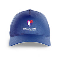 Thumbnail for Hawaiian Airlines logo printed on blue cap