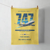 Thumbnail for Boeing 747-400 design on yellow towel