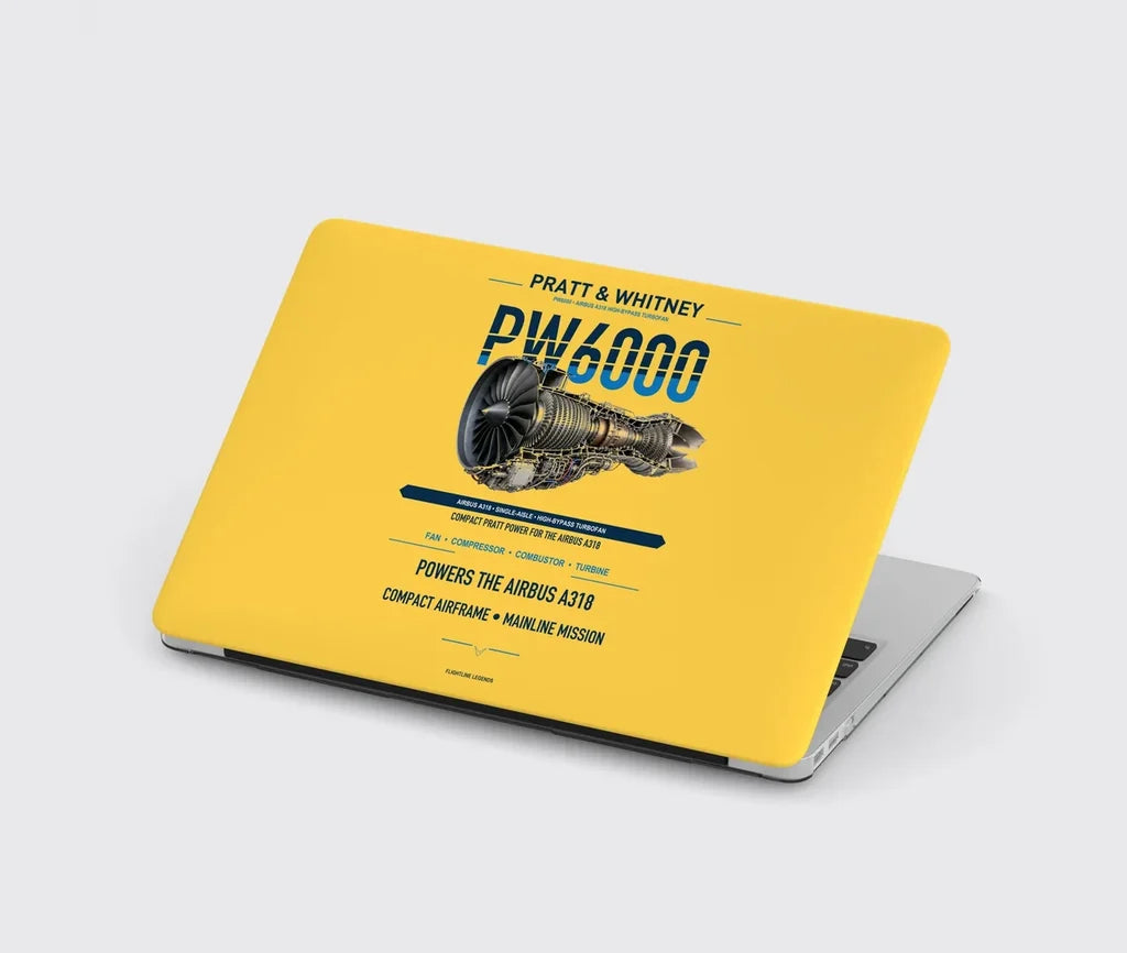 PW6000 design on yellow MacBook case