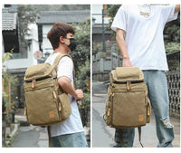 Thumbnail for Aviator Vintage Canvas Backpack for Flight Crew Travel