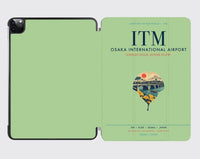 Thumbnail for Osaka International Airport (ITM) design on light green ipad tablet case