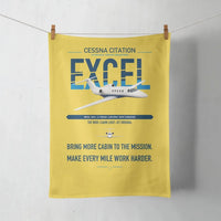 Thumbnail for Cessna Citation Excel design on yellow towel