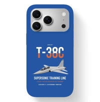 Thumbnail for T-38C Talon design on blue magsafe iphone case, for iPhone 17 Pro