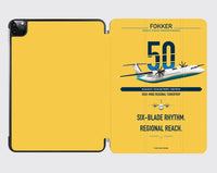 Thumbnail for Fokker 50 design on yellow ipad tablet case