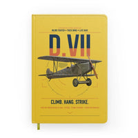 Thumbnail for Fokker D.VII design on yellow notebook