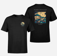 Thumbnail for VINTAGE G4309 - The Midway Refuel Island - Double-Side T-Shirt design on black double side t shirt