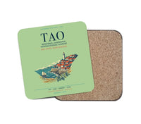 Thumbnail for Qingdao Jiaodong International Airport (TAO) design on light green 1 piece coaster