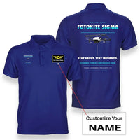 Thumbnail for Fotokite Sigma design on blue polo with custom name badge