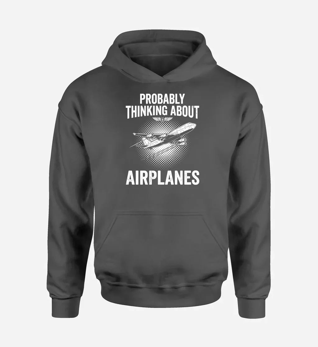 Probably Thinking About Airplanes - Dark Gray