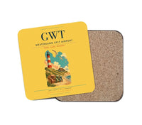 Thumbnail for Westerland Sylt Airport (GWT) design on yellow 1 piece coaster