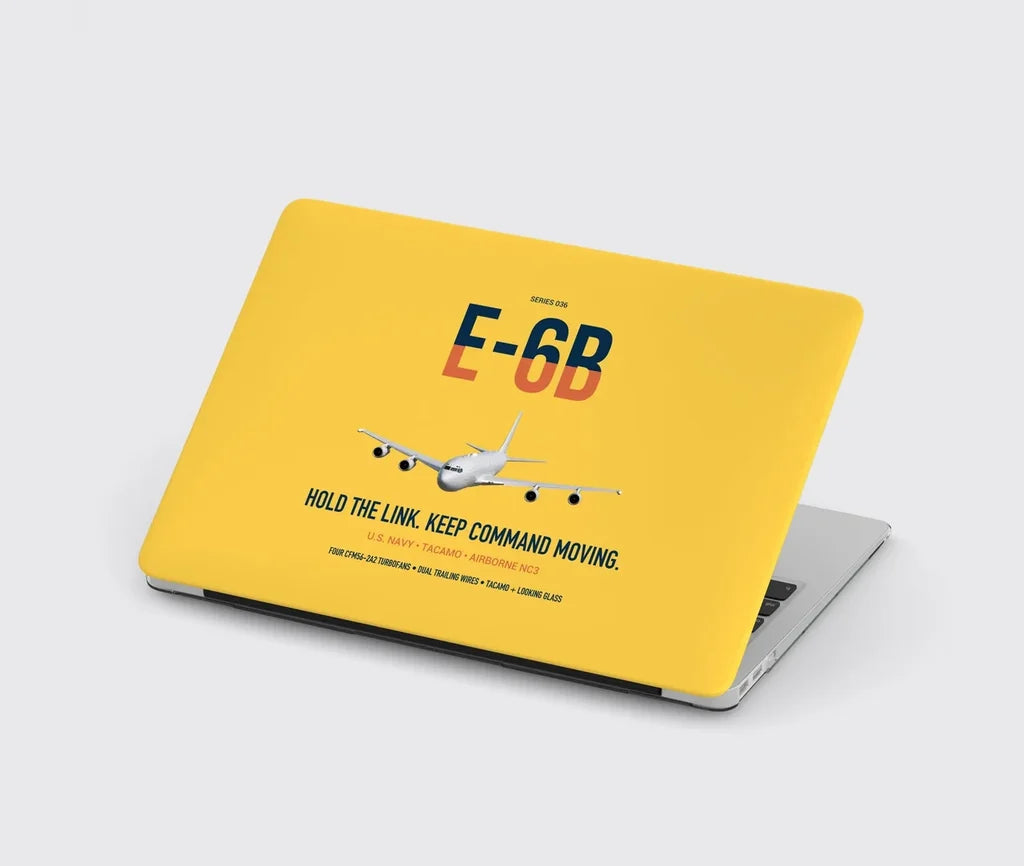 E-6B Mercury design on yellow MacBook case