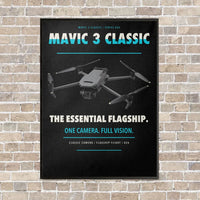 Thumbnail for DJI Mavic 3 Classic vertical canvas print - framed - black background