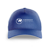 Thumbnail for Northwest Airlines (OLD) logo printed on blue cap