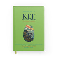 Thumbnail for Keflavík Airport (KEF) design on light green notebook
