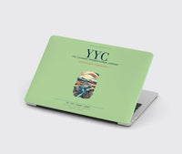 Thumbnail for YYC Calgary International Airport (YYC) design on light green MacBook case