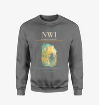 Thumbnail for Norwich Airport (NWI) design on gray sweatshirt