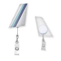 Thumbnail for Eastern Air Lines Airlines Designed Tail Shape Retractable ID Card Badge - view 3