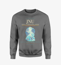 Thumbnail for Juneau International Airport (JNU) design on gray sweatshirt