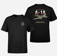 Thumbnail for Messerschmitt Me 262A-1a design on black t-shirt, double-side print