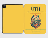 Thumbnail for Udon Thani International Airport (UTH) design on yellow ipad tablet case