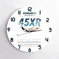 Thumbnail for Bombardier Learjet 45XR design on white no frame wall clock