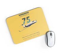 Thumbnail for Bombardier Learjet 75 Liberty design on yellow rectangle mouse pad