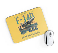 Thumbnail for F-14D Tomcat design on yellow rectangle mouse pad