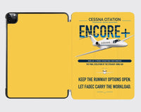 Thumbnail for Cessna Citation Encore+ design on yellow ipad tablet case
