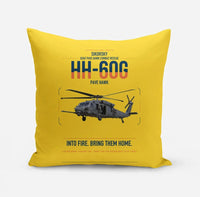 Thumbnail for Sikorsky HH-60G Pave Hawk design on yellow pillow
