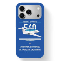 Thumbnail for Cessna Citation 560 - Citation V design on blue magsafe iphone case, for iPhone 17 Pro