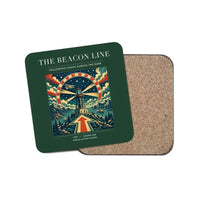 Thumbnail for The Beacon Line - Designed Coasters design on dark green 1-piece