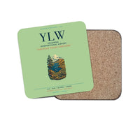 Thumbnail for Kelowna International Airport (YLW) design on light green 1 piece coaster