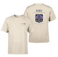 Thumbnail for Robert Gabriel Mugabe International Airport (HRE) design printed on beige double-side t-shirt