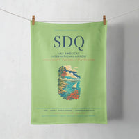Thumbnail for Las Americas International Airport (SDQ) design on light green towel