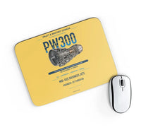 Thumbnail for PW300 design on yellow rectangle mouse pad
