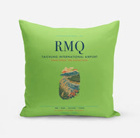 Thumbnail for Taichung International Airport (RMQ) design on light green pillow