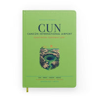 Thumbnail for Cancún International Airport (CUN) design on light green notebook