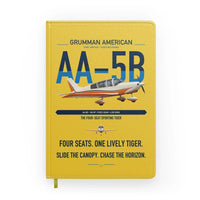 Thumbnail for Grumman American AA-5B Tiger design on yellow notebook