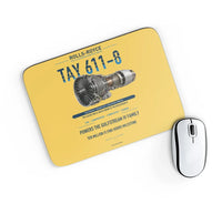 Thumbnail for TAY 611-8 design on yellow rectangle mouse pad
