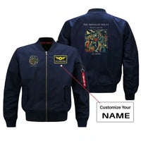 Thumbnail for VINTAGE G4149 - The Midnight Relay - Bomber Jacket design on blue+name