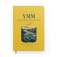 Thumbnail for Fort McMurray International Airport (YMM) design on yellow notebook