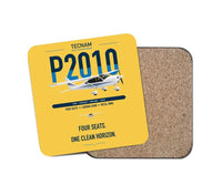 Thumbnail for Tecnam P2010 design on yellow 1 piece coaster